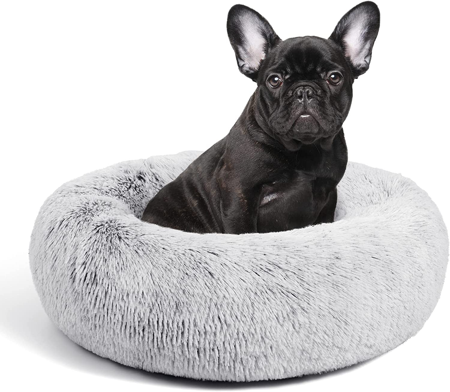 Cat Beds for Indoor Cats - Cat Bed with Machine Washable, Waterproof Bottom - Fluffy Dog and Cat Calming Cushion Bed for Joint-Relief and Sleep Improvement